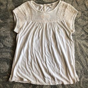 White, Lucky Brand cotton shirt, size S